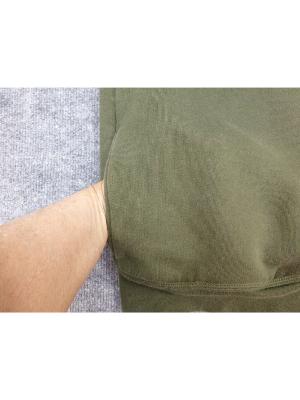 LL Bean Katahdin Iron Works Sherpa Lined Mens Green Full Zip Fleece Jacket LG Ta - Picture 7 of 11